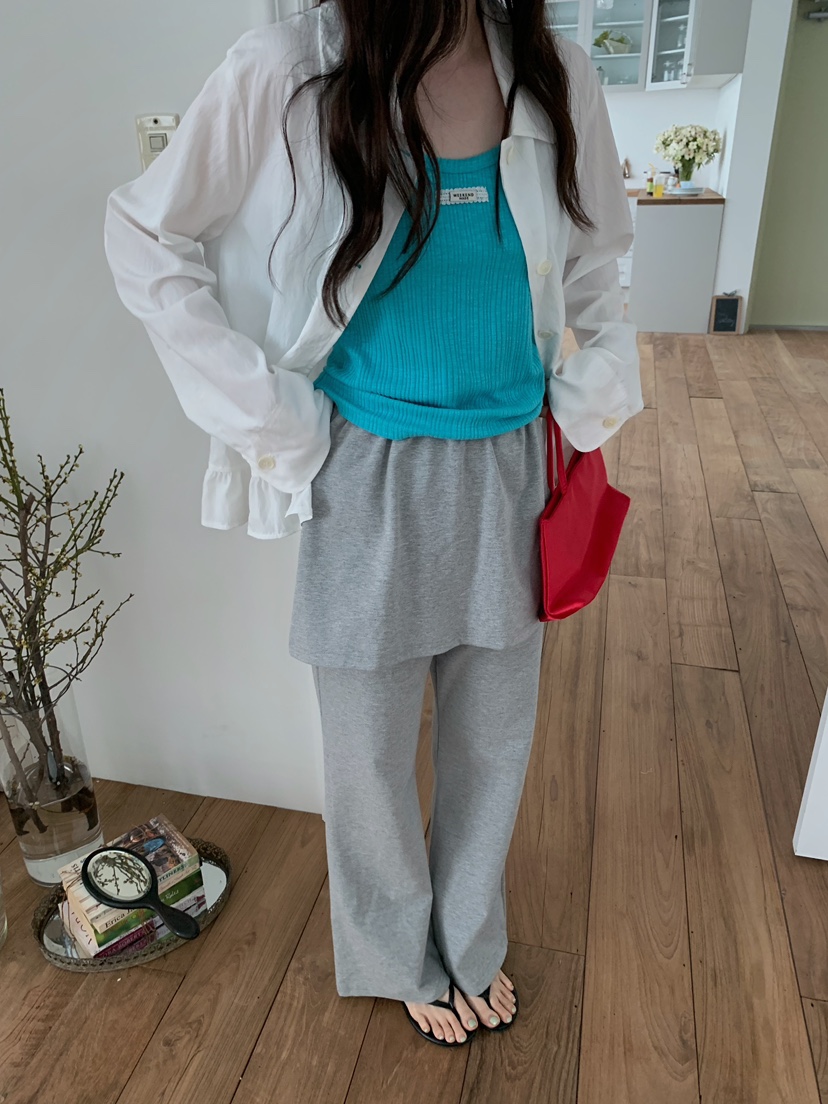 CAMEL-P韓國代購女裝新款休閑吊帶背心多層羅紋Came_l 家吊帶/背心