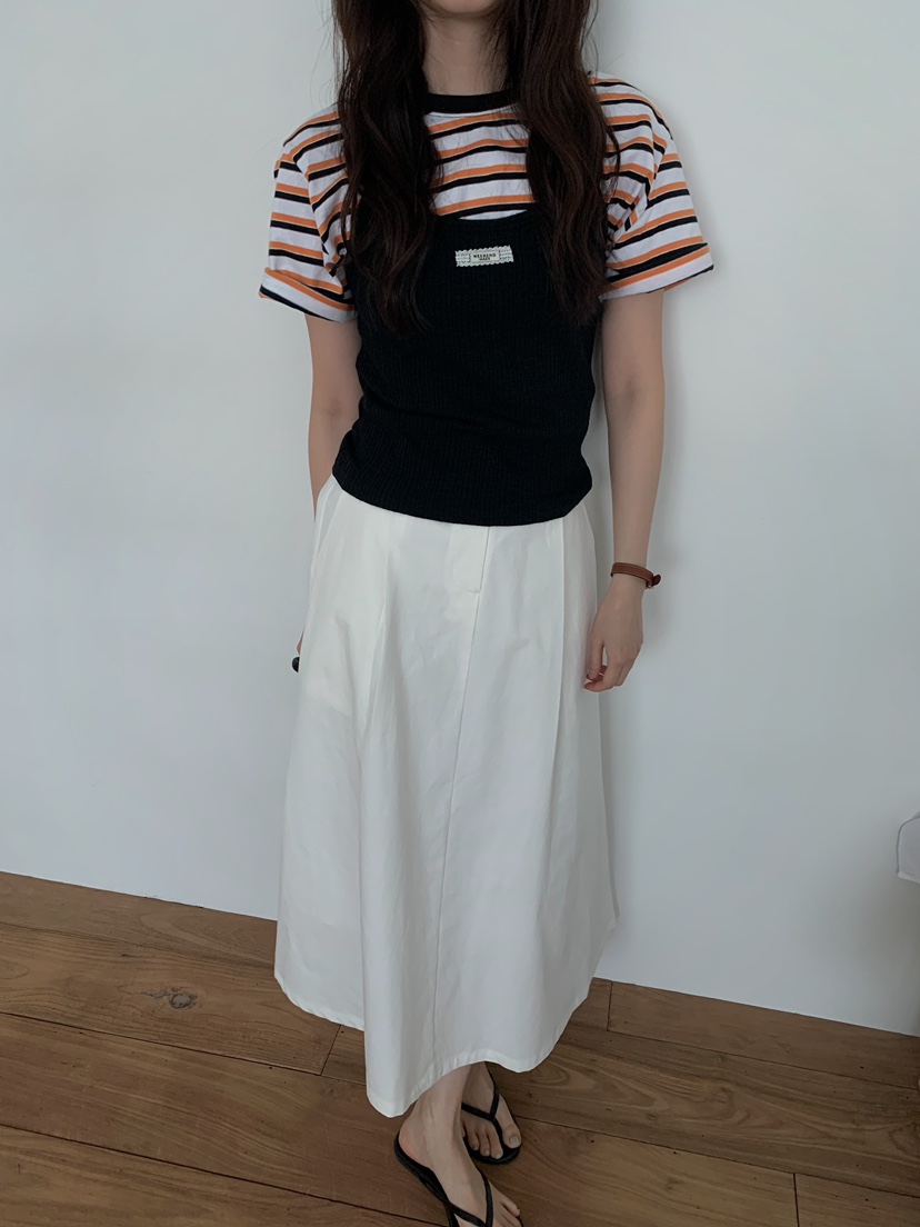 CAMEL-P韓國代購女裝新款休閑吊帶背心多層羅紋Came_l 家吊帶/背心