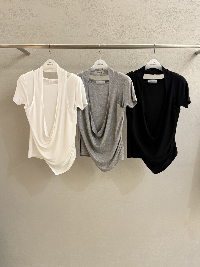 PLAYBUTTON-P韓國直郵女裝新款休閑人氣熱賣推薦時尚T恤PLAYBUTTONT恤