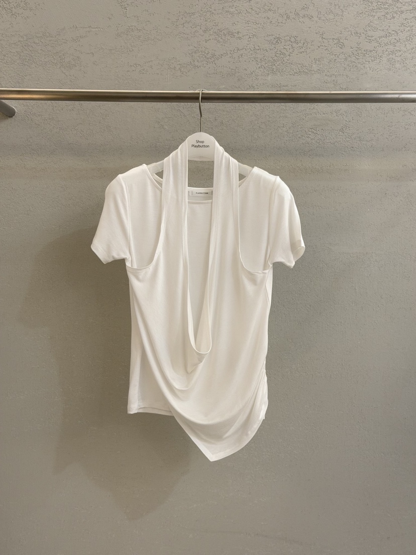 PLAYBUTTON-P韓國直郵女裝新款休閑人氣熱賣推薦時尚T恤PLAYBUTTONT恤圖色1