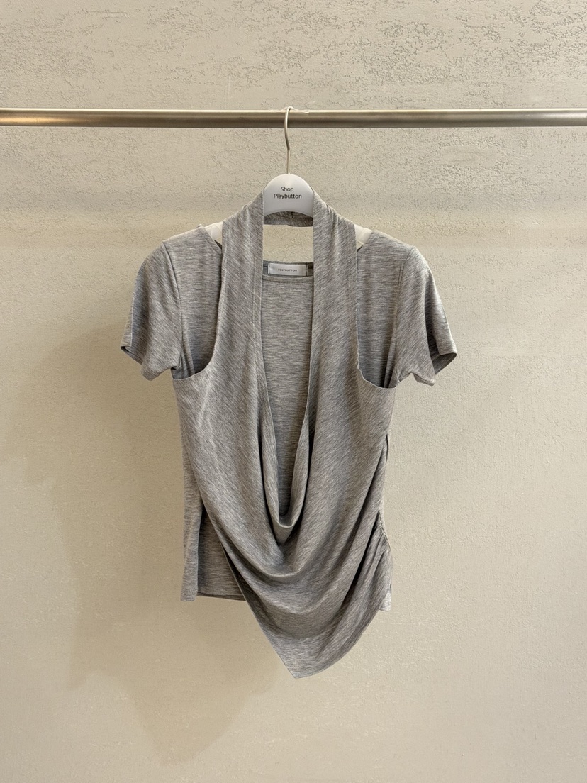 PLAYBUTTON-P韓國直郵女裝新款休閑人氣熱賣推薦時尚T恤PLAYBUTTONT恤圖色2