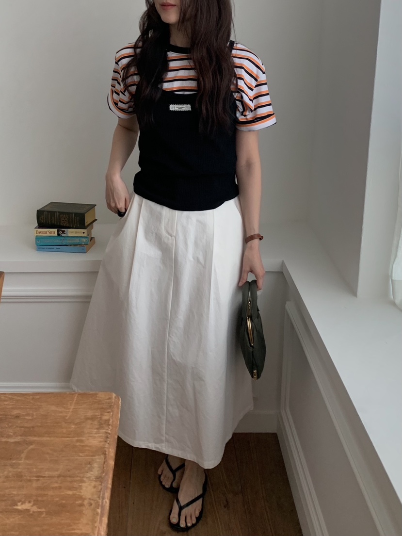 CAMEL-P韓國直郵實拍女裝新款熱賣長裙棉Came_l 家長裙