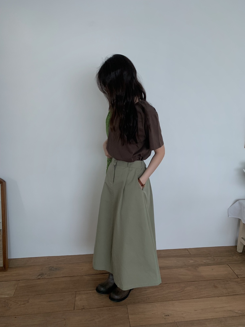 CAMEL-P韓國直郵實拍女裝新款熱賣長裙棉Came_l 家長裙