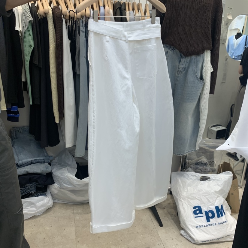 ORRD韓國東大門代購女士新款熱賣時尚26春夏休閑褲含腰帶ORRD休閑褲