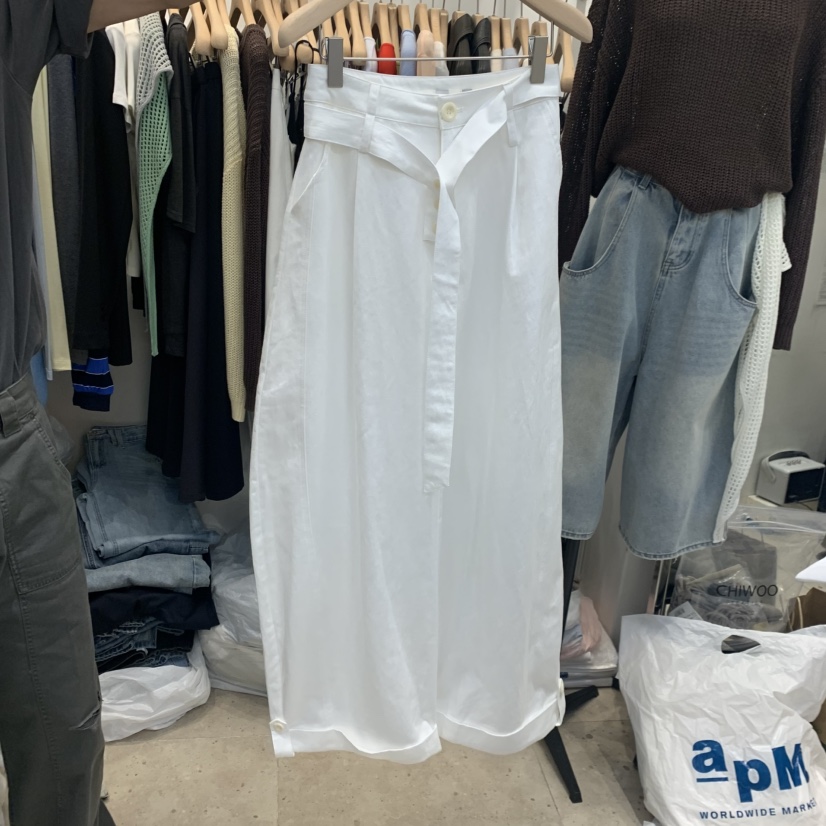 ORRD韓國東大門代購女士新款熱賣時尚26春夏休閑褲含腰帶ORRD休閑褲圖色1