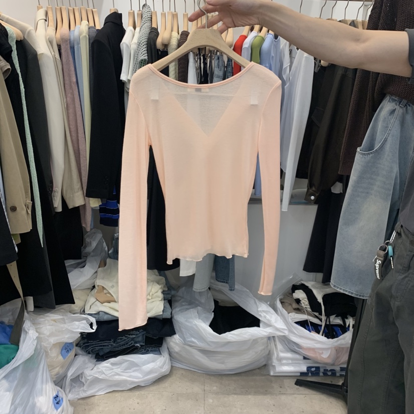 ORRD韓國直郵女裝新品職業休閑真品人氣時尚熱賣26春夏長袖T恤ORRD長袖T恤