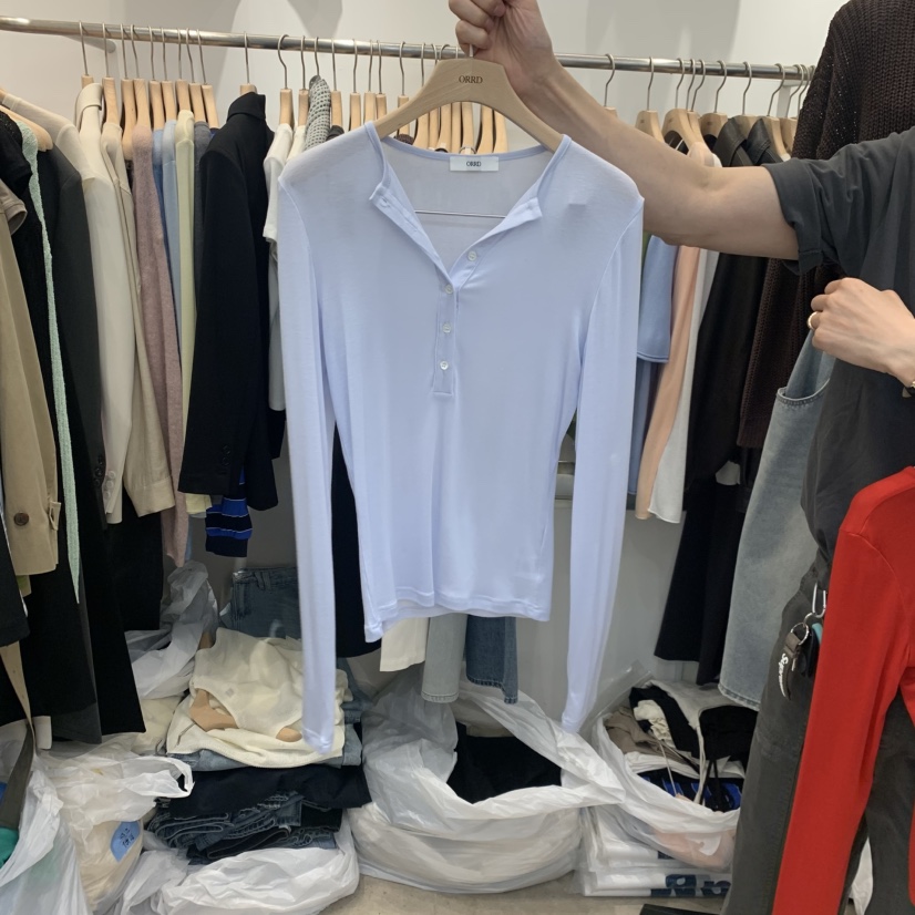 ORRD東大門直郵女士新品職業真品時尚人氣休閑26春夏長袖T恤ORRD長袖T恤圖色2