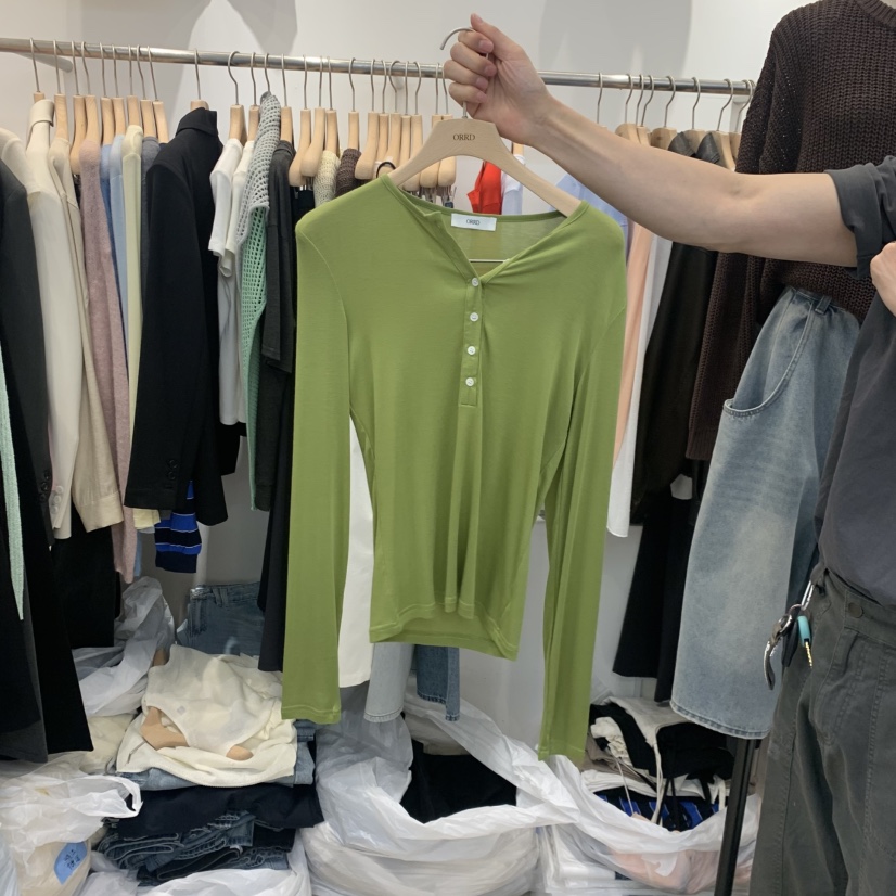 ORRD東大門直郵女士新品職業真品時尚人氣休閑26春夏長袖T恤ORRD長袖T恤圖色3