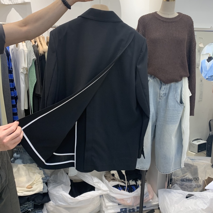 ORRD東大門實拍女裝新品熱賣26春夏休閑推薦人氣夾克開衩ORRD夾克