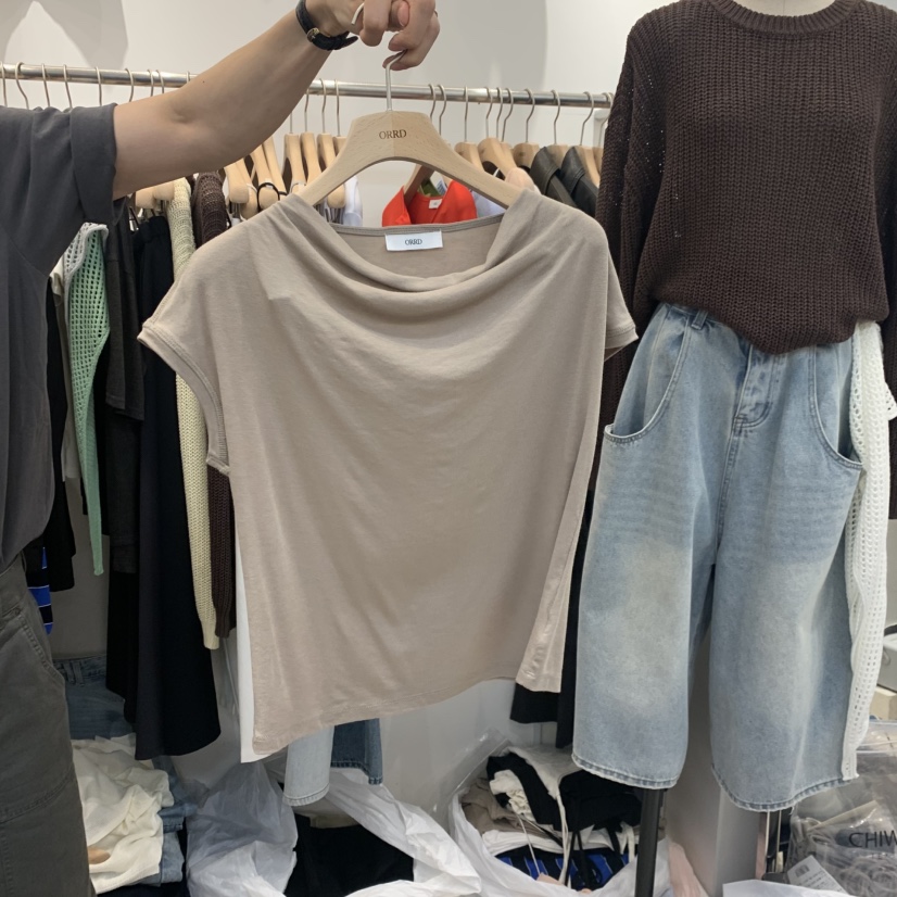 ORRD韓國代購女士新款時尚推薦26春夏休閑人氣熱賣職業T恤ORRDT恤圖色2