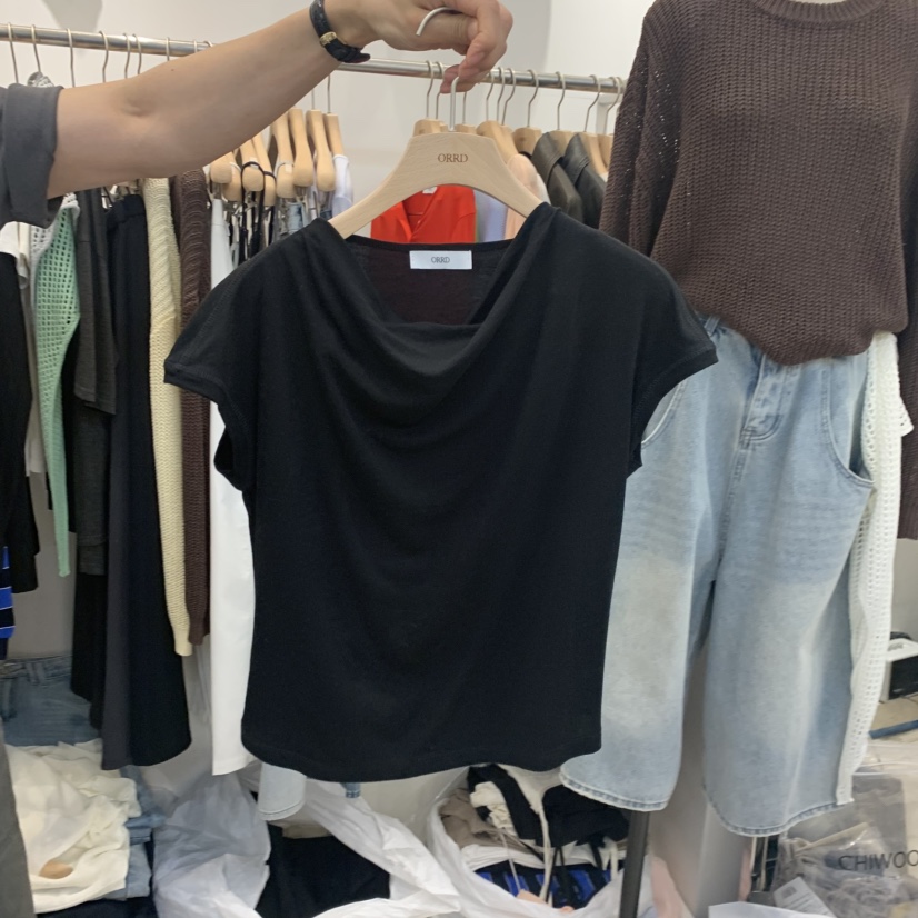 ORRD韓國代購女士新款時尚推薦26春夏休閑人氣熱賣職業T恤ORRDT恤圖色3