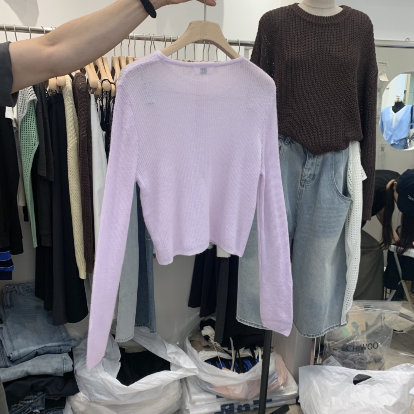 ORRD東大門直郵女士新款休閑人氣時尚職業真品針織衫紐扣ORRD針織衫