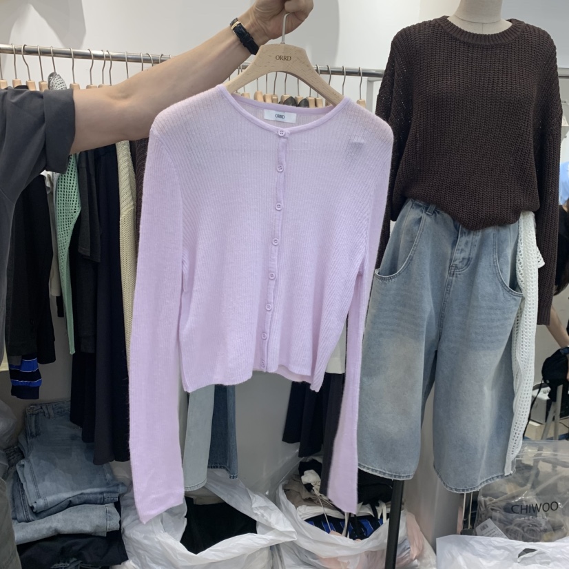 ORRD東大門直郵女士新款休閑人氣時尚職業真品針織衫紐扣ORRD針織衫圖色1
