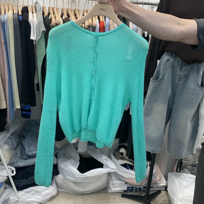 ORRD東大門直郵女士新款休閑人氣時尚職業真品針織衫紐扣ORRD針織衫圖色3