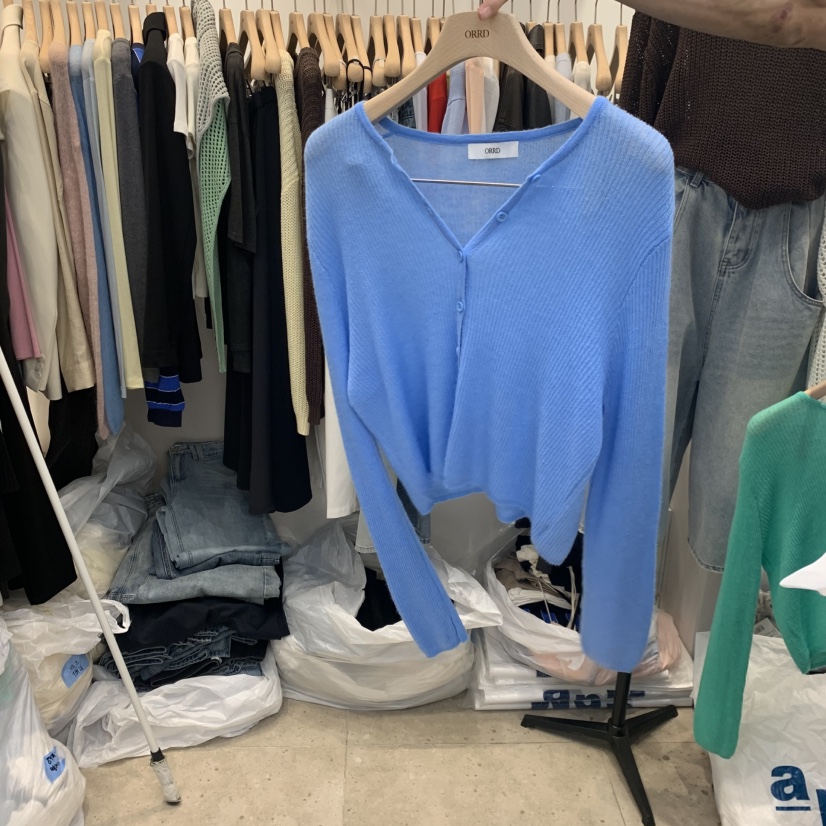 ORRD東大門直郵女士新款休閑人氣時尚職業真品針織衫紐扣ORRD針織衫圖色4