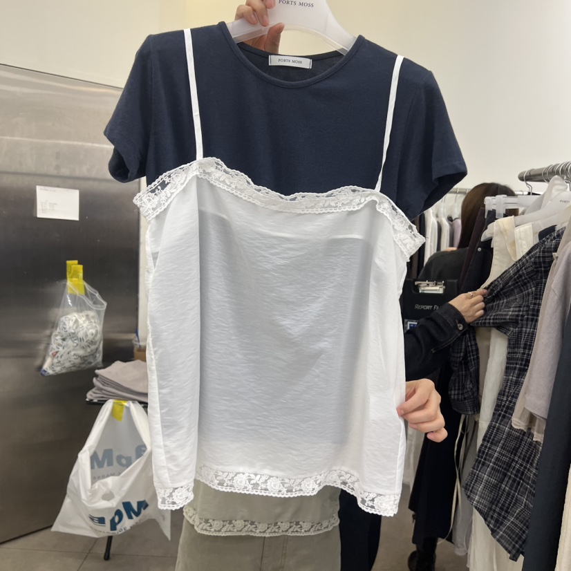 PORTS MOSS東大門代購女士新品熱賣人氣吊帶背心不含內搭PORTS MOSS吊帶/背心圖色1