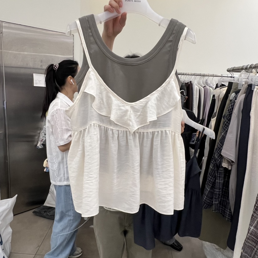 PORTS MOSS韓國代購女裝新款時尚休閑人氣吊帶背心不含內搭PORTS MOSS吊帶/背心圖色1