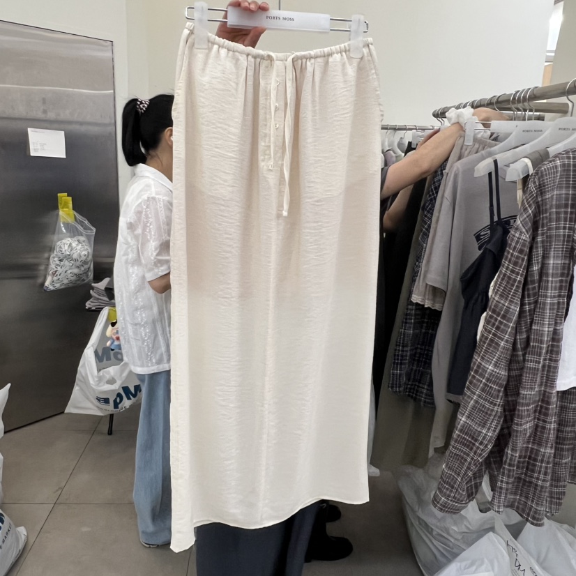 PORTS MOSS韓國東大門直郵女士新款人氣職業26春夏休閑長裙PORTS MOSS長裙圖色1