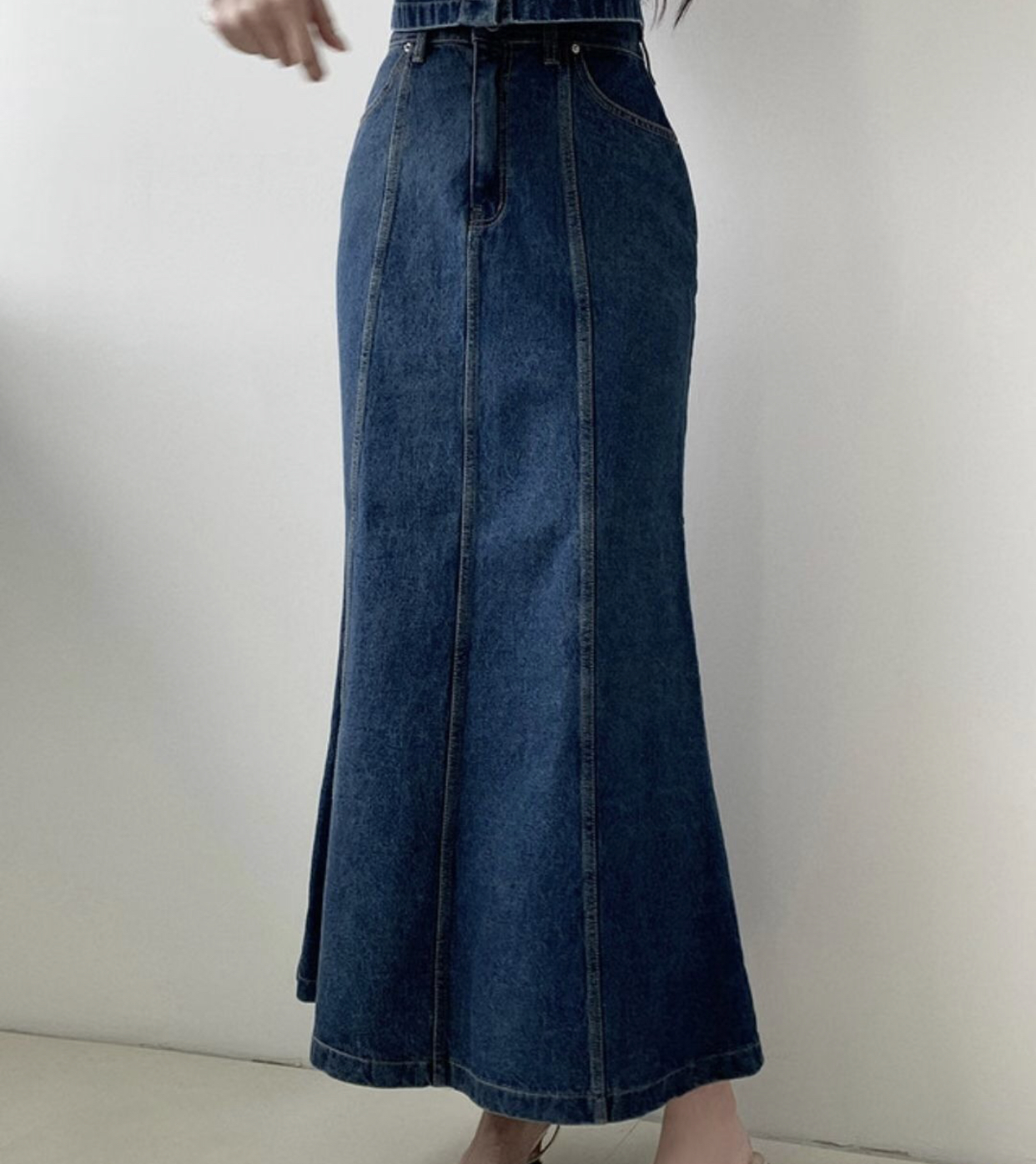 BLOCK韓國代購女裝新款26春夏熱賣休閑時尚人氣推薦職業長裙BLOCK長裙圖色1