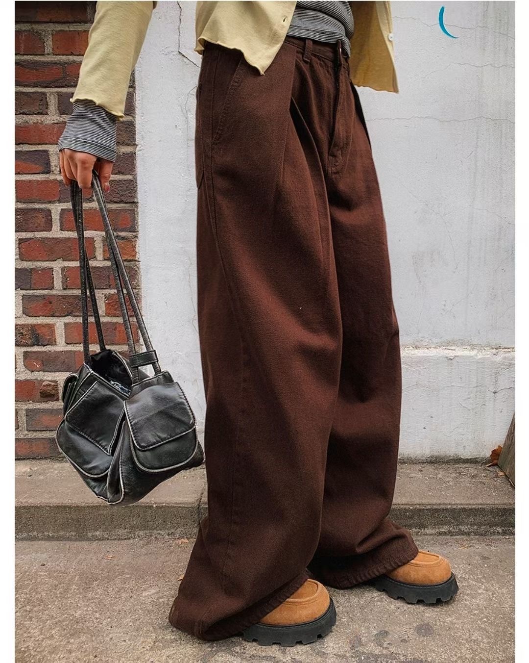 BLOCK韓國直郵實拍女士新款26春夏休閑熱賣職業時尚牛仔褲BLOCK牛仔褲