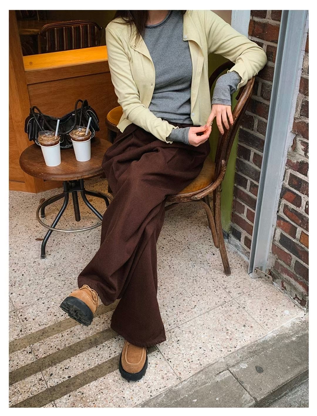 BLOCK韓國直郵實拍女士新款26春夏休閑熱賣職業時尚牛仔褲BLOCK牛仔褲