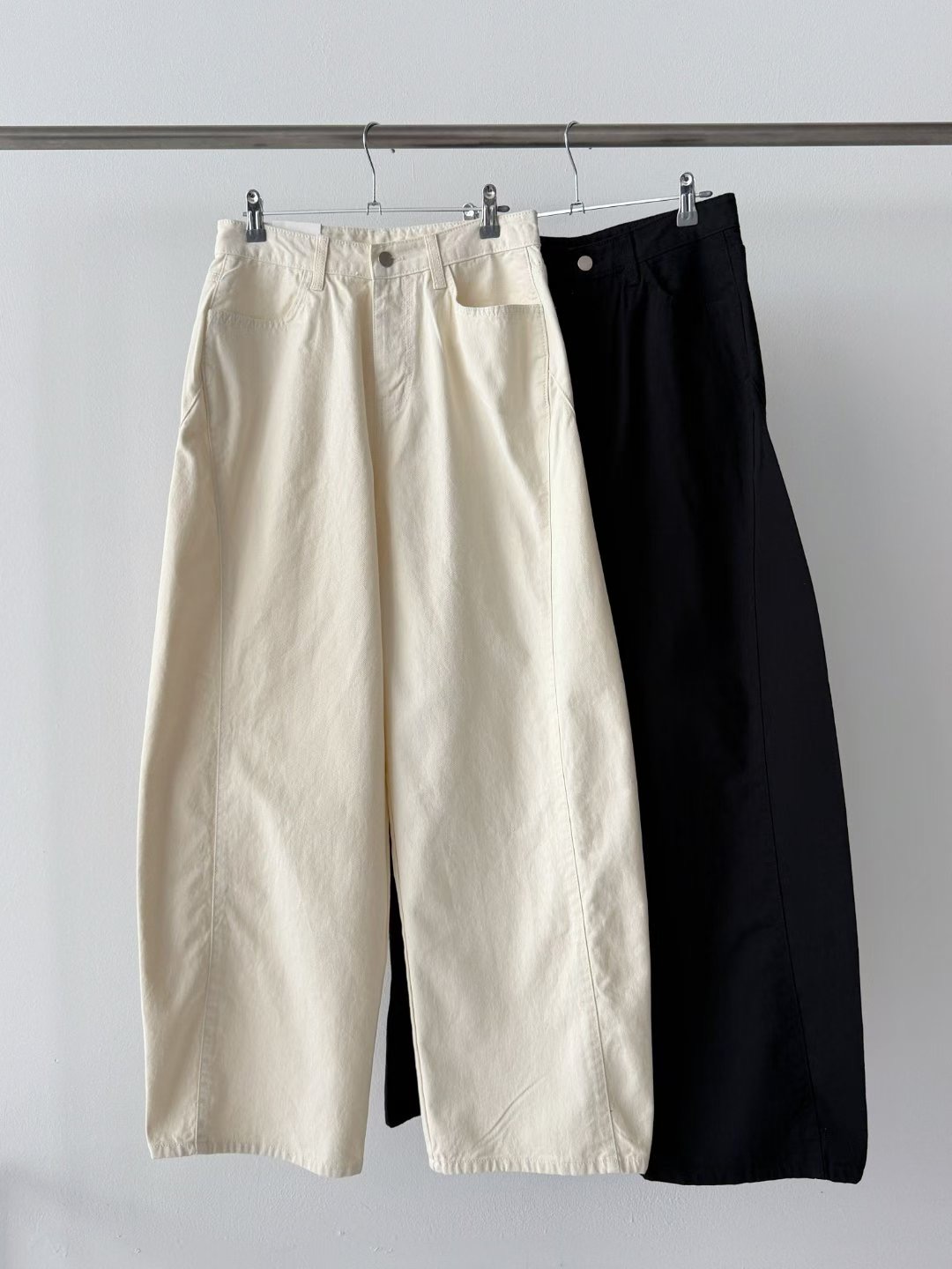 BLOCK韓國代購女士新款休閑時尚人氣熱賣26春夏牛仔褲不含腰帶BLOCK牛仔褲圖色2左二色