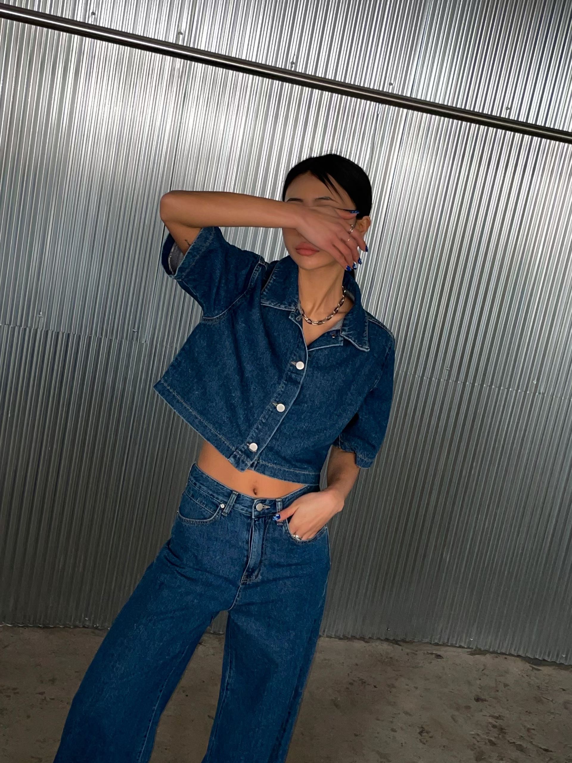 BLOCK韓國東大門直郵女裝新品職業熱賣時尚人氣休閑26春夏夾克BLOCK夾克