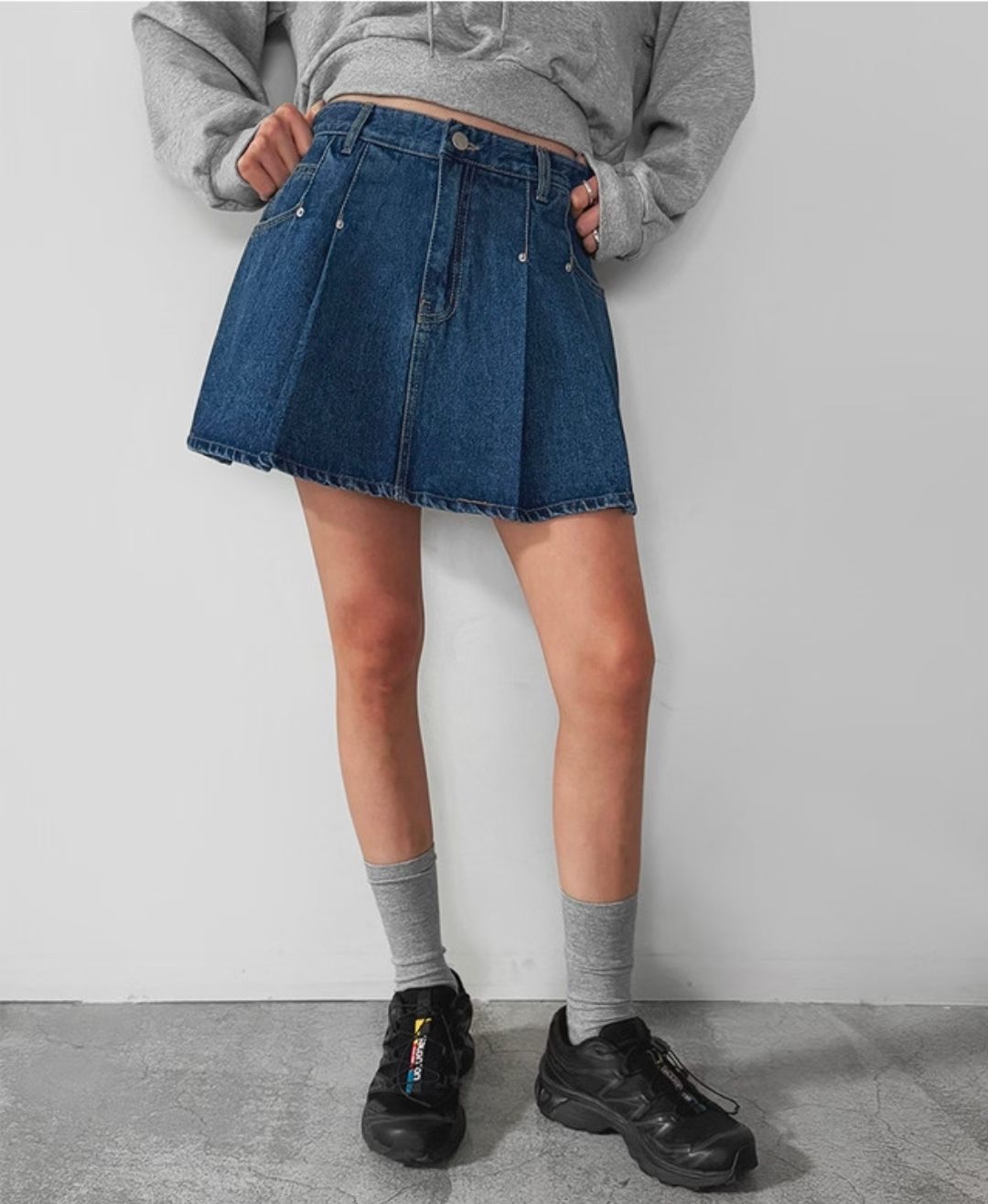 BLOCK韓國東大門代購女裝新品休閑熱賣時尚職業人氣26春夏短裙BLOCK短裙圖色1