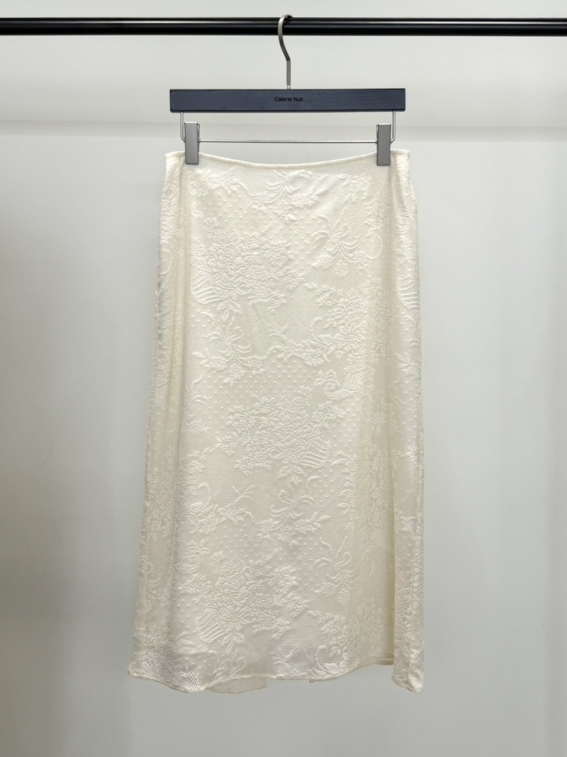 GALERIE NUIT韓國直郵女裝新品休閑熱賣半身裙中短裙蕾絲GALERIE NUIT半身裙/中短裙圖色1