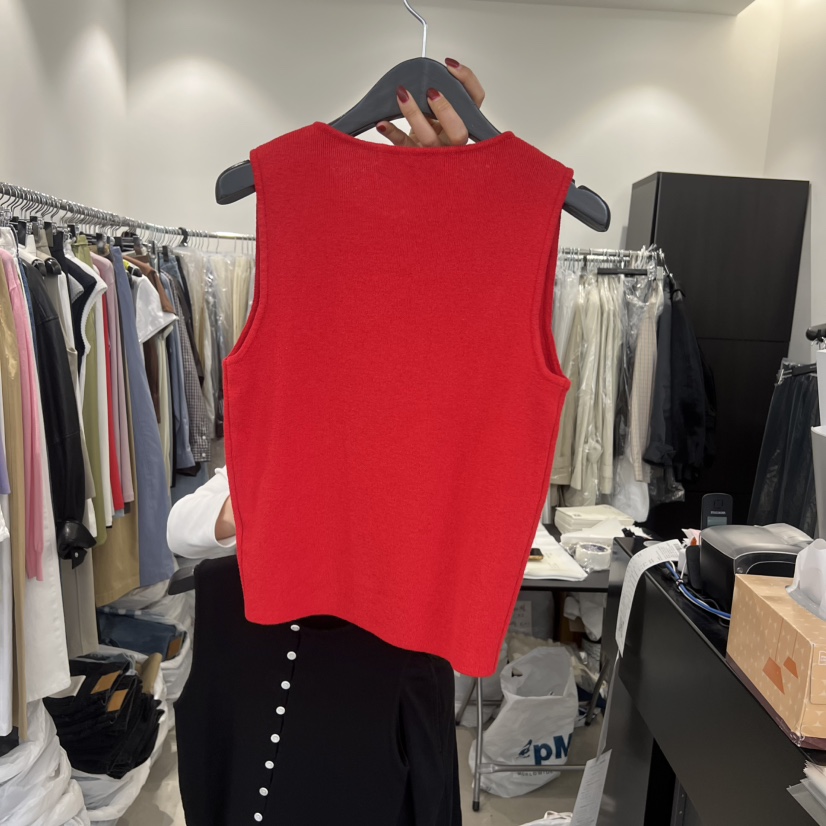 THE SECOND GROW韓國直郵實拍女士新款26春夏職業馬甲紐扣THE SECOND GROW馬甲