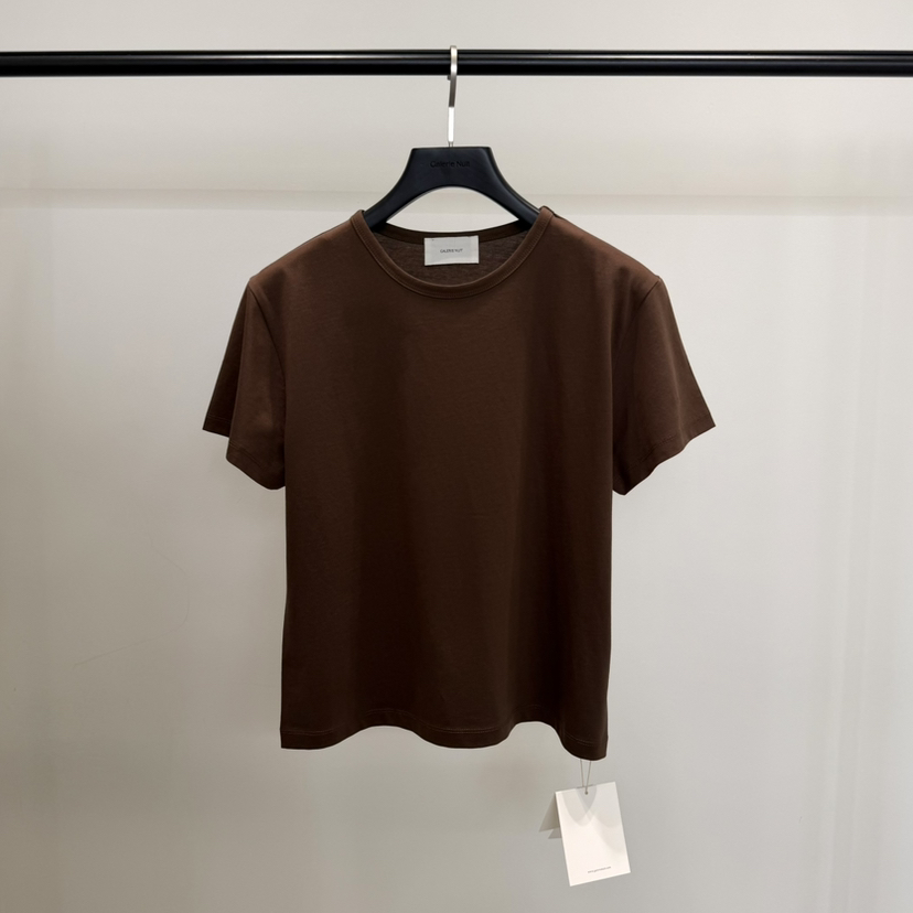 GALERIE NUIT韓國直郵實拍女士新品休閑熱賣26春夏T恤絲綢GALERIE NUITT恤圖色4