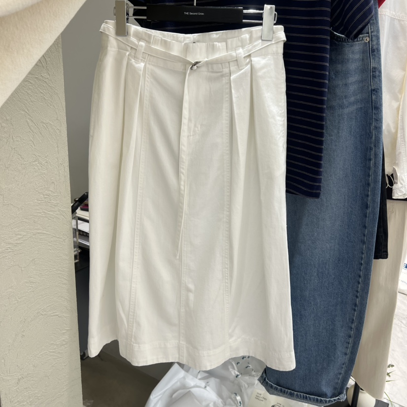 THE SECOND GROW韓國直郵女士新款休閑熱賣職業長裙系帶THE SECOND GROW長裙圖色2