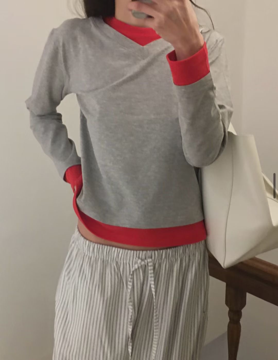 SEPTEMBER ISSUE-셉템버이슈-T韓國代購女裝新品26春夏長袖T恤假兩件SEPTEMBER ISSUE長袖T恤