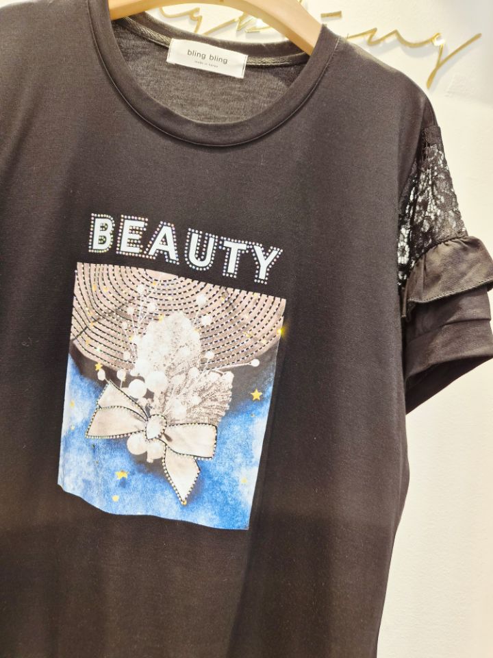 RICO/BLING BLING-S韓國代購女裝新款熱賣職業時尚T恤RICO/BLING BLING-ST恤