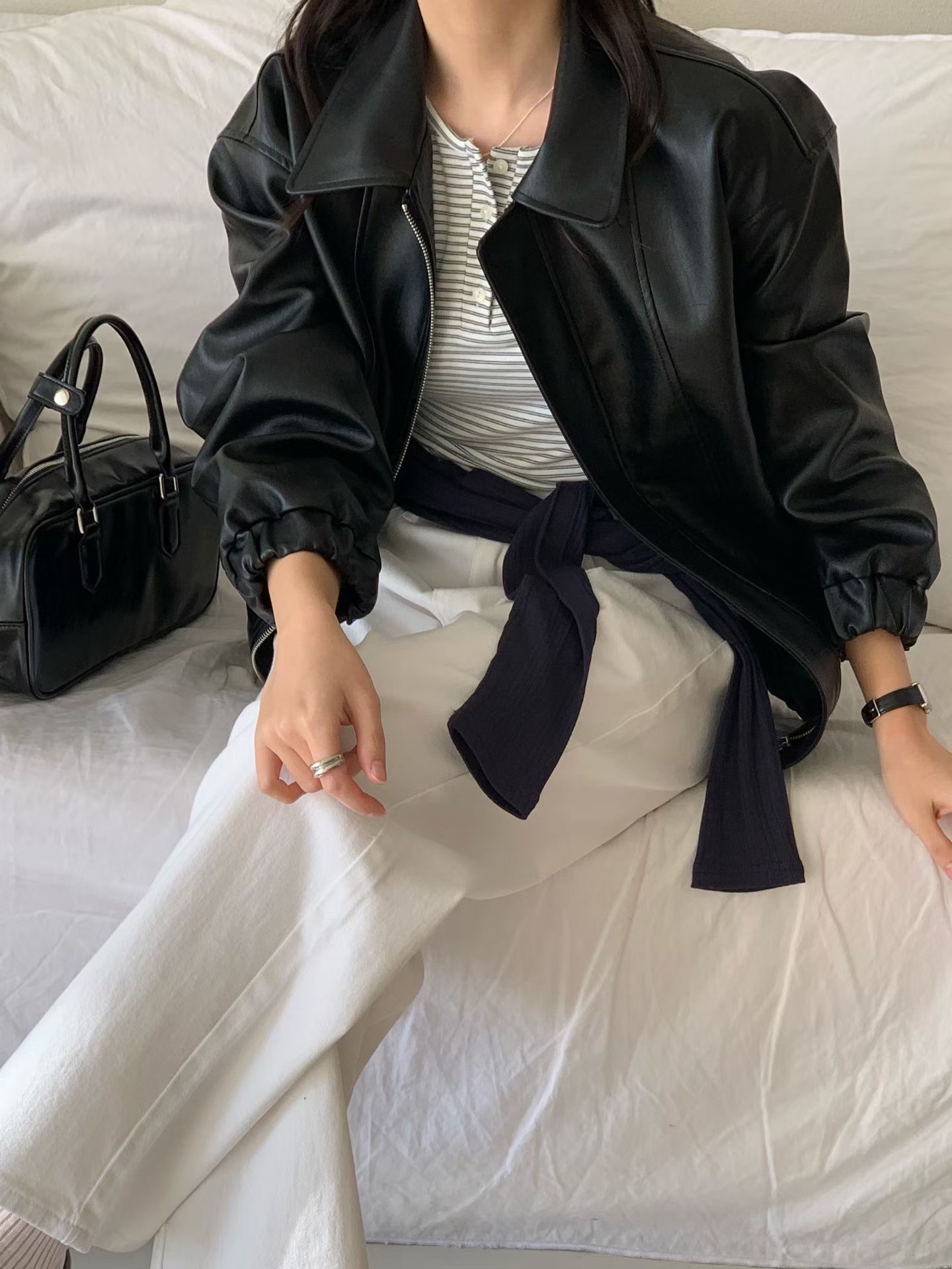 AND韓國直郵女裝新款休閑26春夏職業推薦熱賣人氣時尚夾克AND夾克