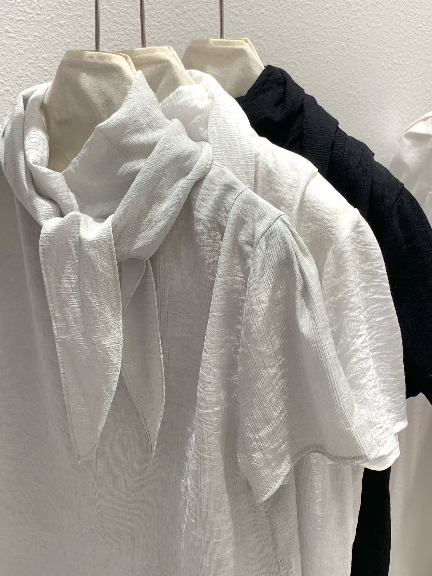 AND韓國東大門直郵女士新款推薦26春夏休閑襯衫蕾絲衫圍巾AND襯衫/蕾絲衫