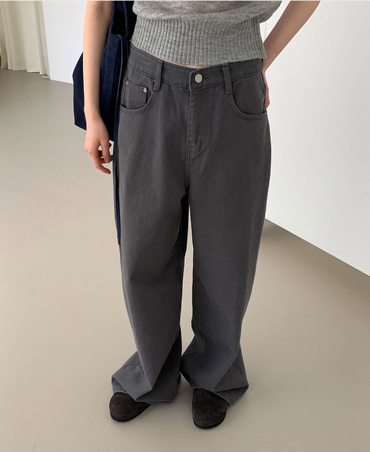 SEPTEMBER ISSUE-셉템버이슈-T韓國東大門直郵女士新品職業牛仔褲不含腰帶SEPTEMBER ISSUE牛仔褲圖色1