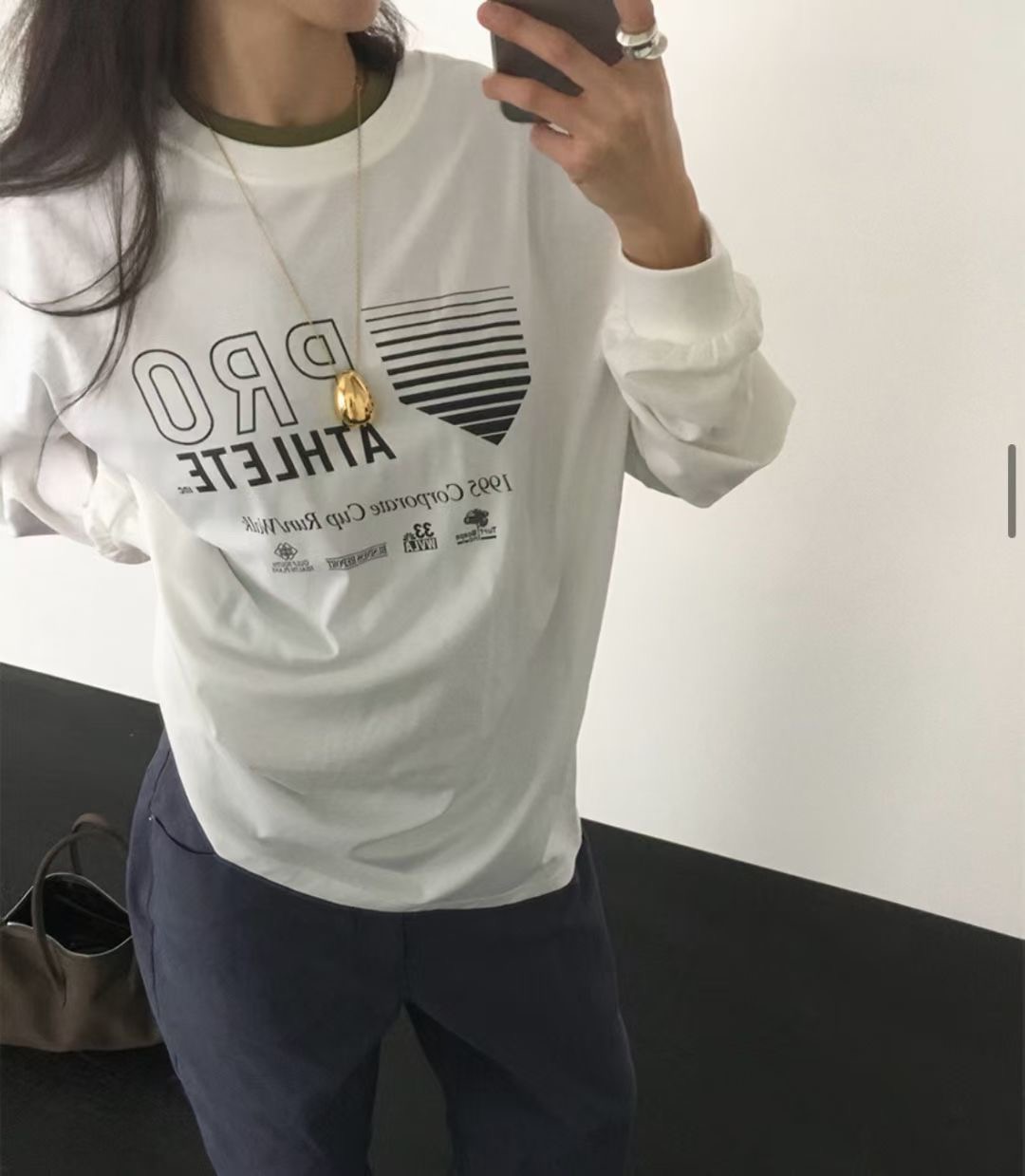 SEPTEMBER ISSUE-셉템버이슈-T韓國代購女裝新品職業長袖T恤SEPTEMBER ISSUE長袖T恤圖色1