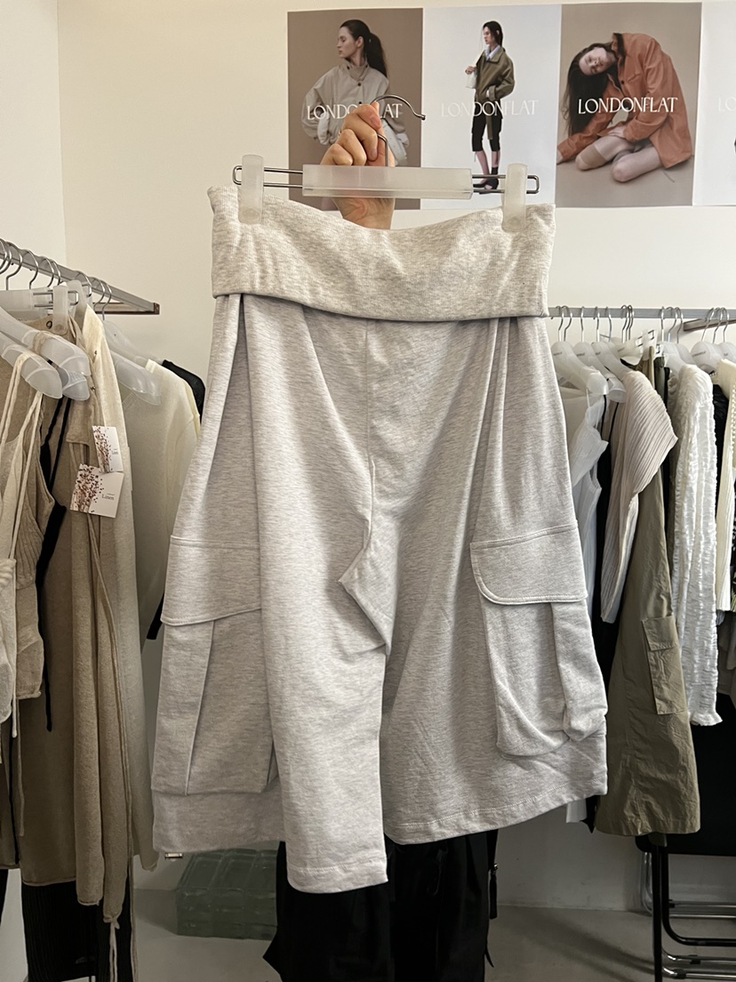 LONDON FLAT東大門直郵女士新款休閑26春夏真品時尚短褲LONDON FLAT短褲