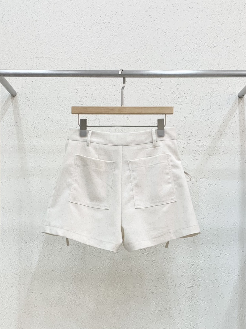 LIGHT AND SALT韓國直郵實拍女裝新款26春夏短褲亞麻緞LIGHT AND SALT短褲