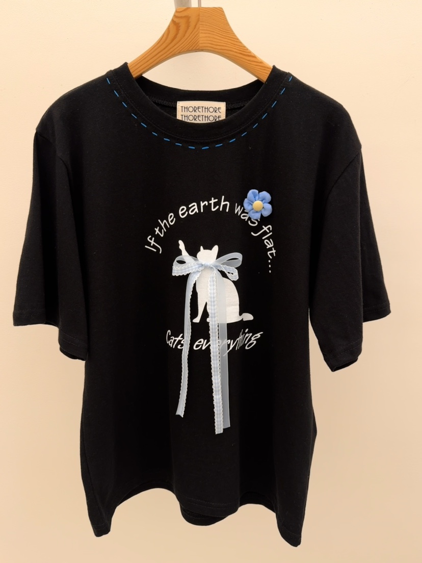 THORE韓國東大門直郵女士新品人氣26春夏熱賣時尚職業T恤THORET恤圖色2