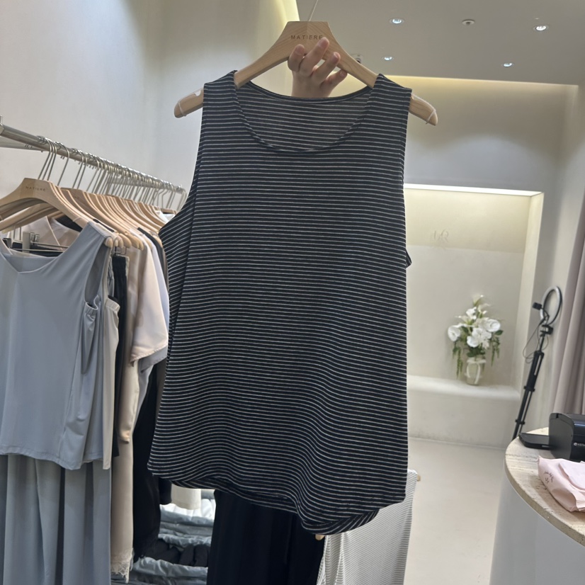 MATIERE韓國代購女裝新品26春夏熱賣休閑時尚職業吊帶背心MATIERE吊帶/背心圖色2