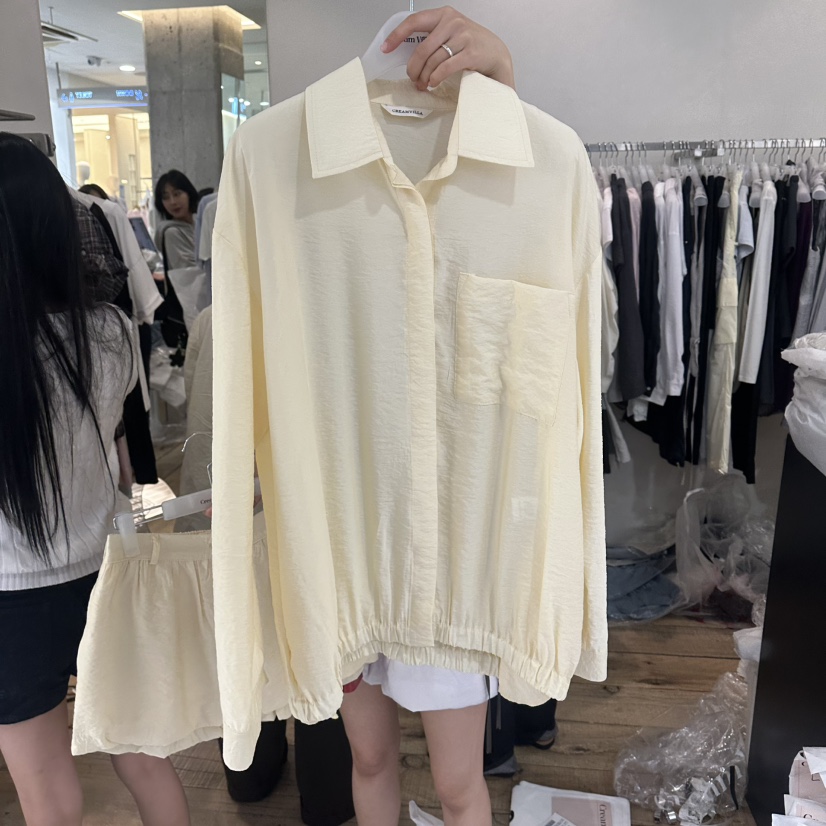 CREAM VILLA韓國東大門直郵女士新品人氣襯衫蕾絲衫CREAMVILLA襯衫/蕾絲衫圖色2