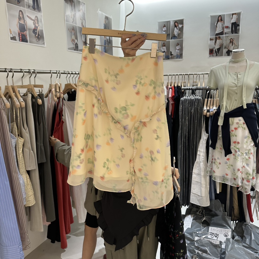 BAGUETTE-P韓國代購女裝新品休閑推薦人氣26春夏半身裙中短裙BAGUETTE-P半身裙/中短裙圖色1