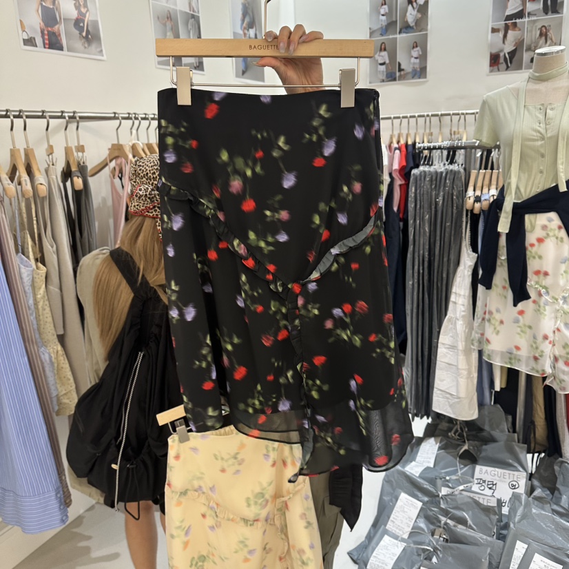 BAGUETTE-P韓國代購女裝新品休閑推薦人氣26春夏半身裙中短裙BAGUETTE-P半身裙/中短裙圖色3