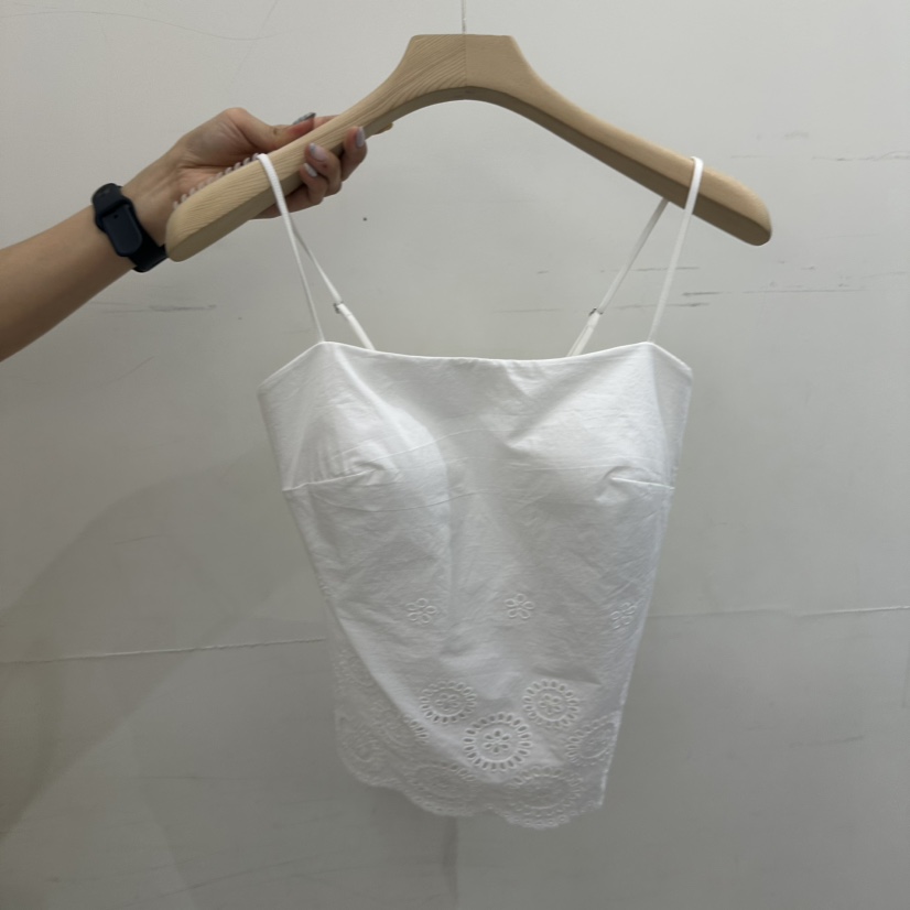 REPELLER韓國代購女裝新款26春夏熱賣時尚推薦吊帶背心刺繡REPELLER吊帶/背心圖色1