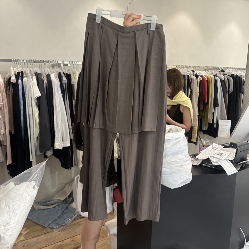 CREAM VILLA韓國東大門直郵女裝新款26春夏裙褲褶裥CREAMVILLA裙褲圖色2