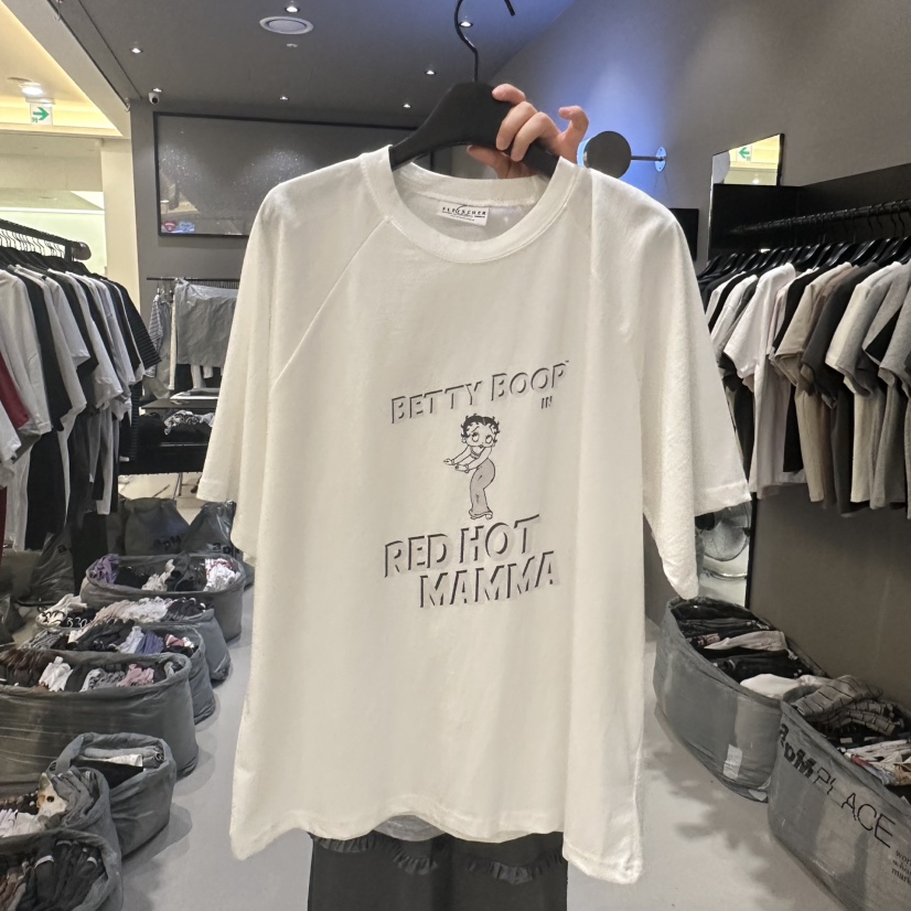 CREDITO韓國東大門代購女士新款推薦職業休閑26春夏時尚T恤CREDITOT恤圖色1