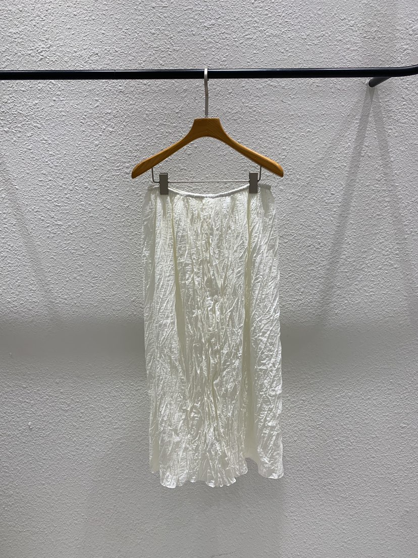 LUCY SALON韓國東大門直郵女士新品26春夏推薦熱賣長裙褶皺LUCY SALON長裙圖色1