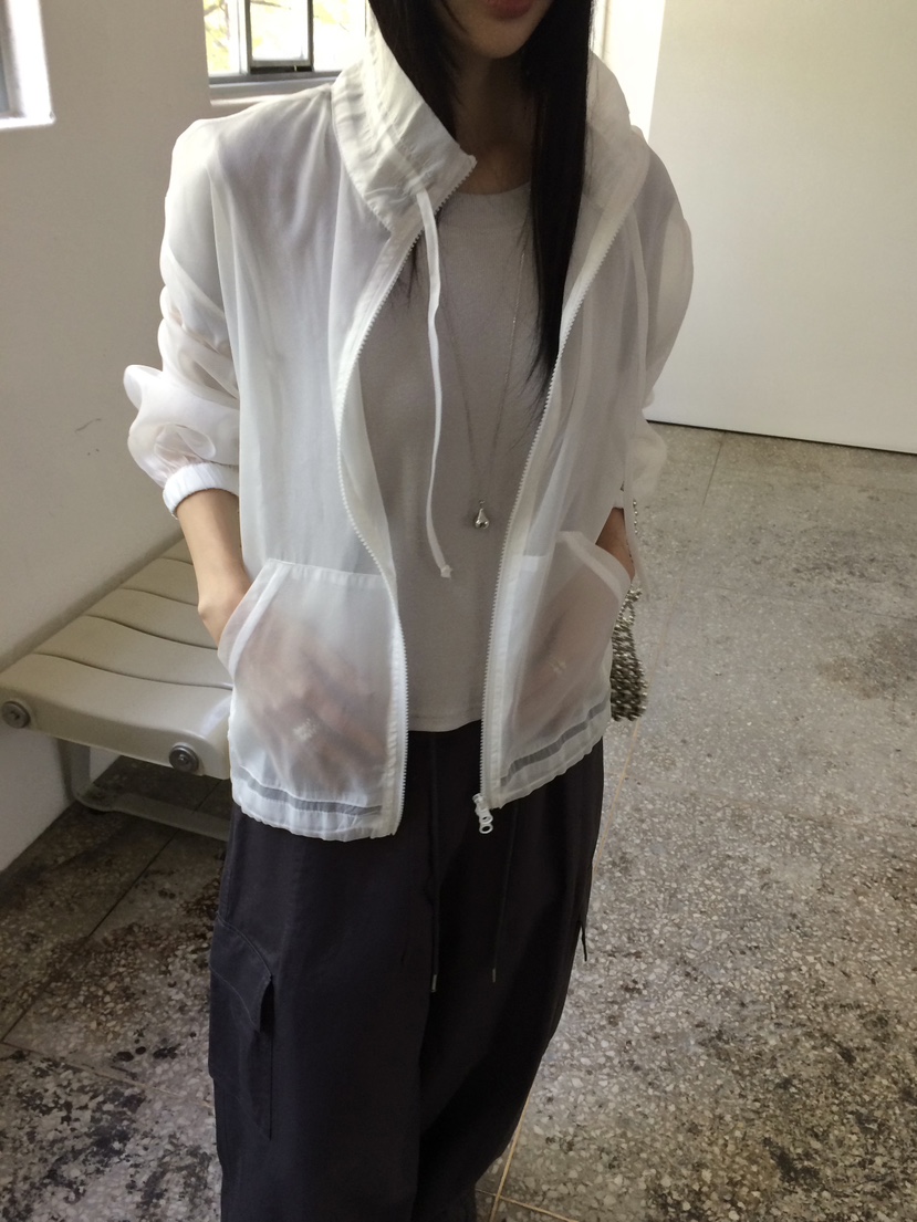 ANOU韓國東大門直郵女士新款職業26春夏人氣休閑夾克透明ANOU夾克